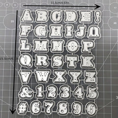 Metal Embossing Scissors Cutting Mold - Letter & Number Die DIY