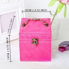Vintage Metal Jewelry Organizer Box for Women