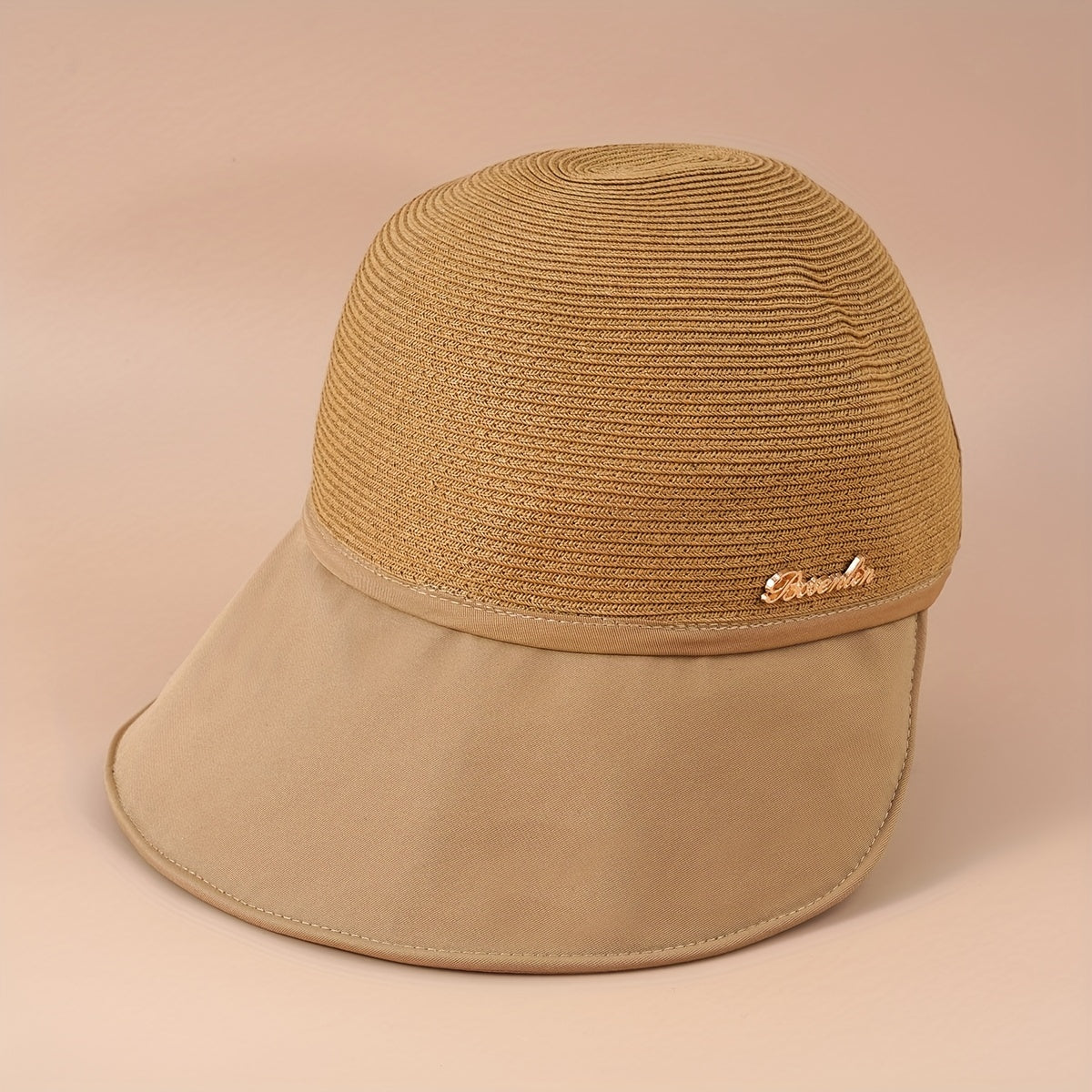 Wide Brim Sun Hat Baseball Cap with Label Patch