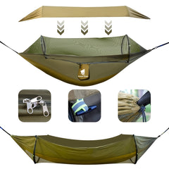 GEERTOP Camping Hammock with Mosquito Net & Waterproof Double Sleep