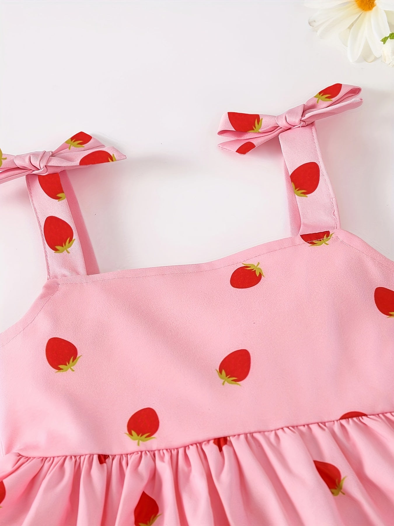 Toddler Girls Strawberry Graphic Cami Princess Dress