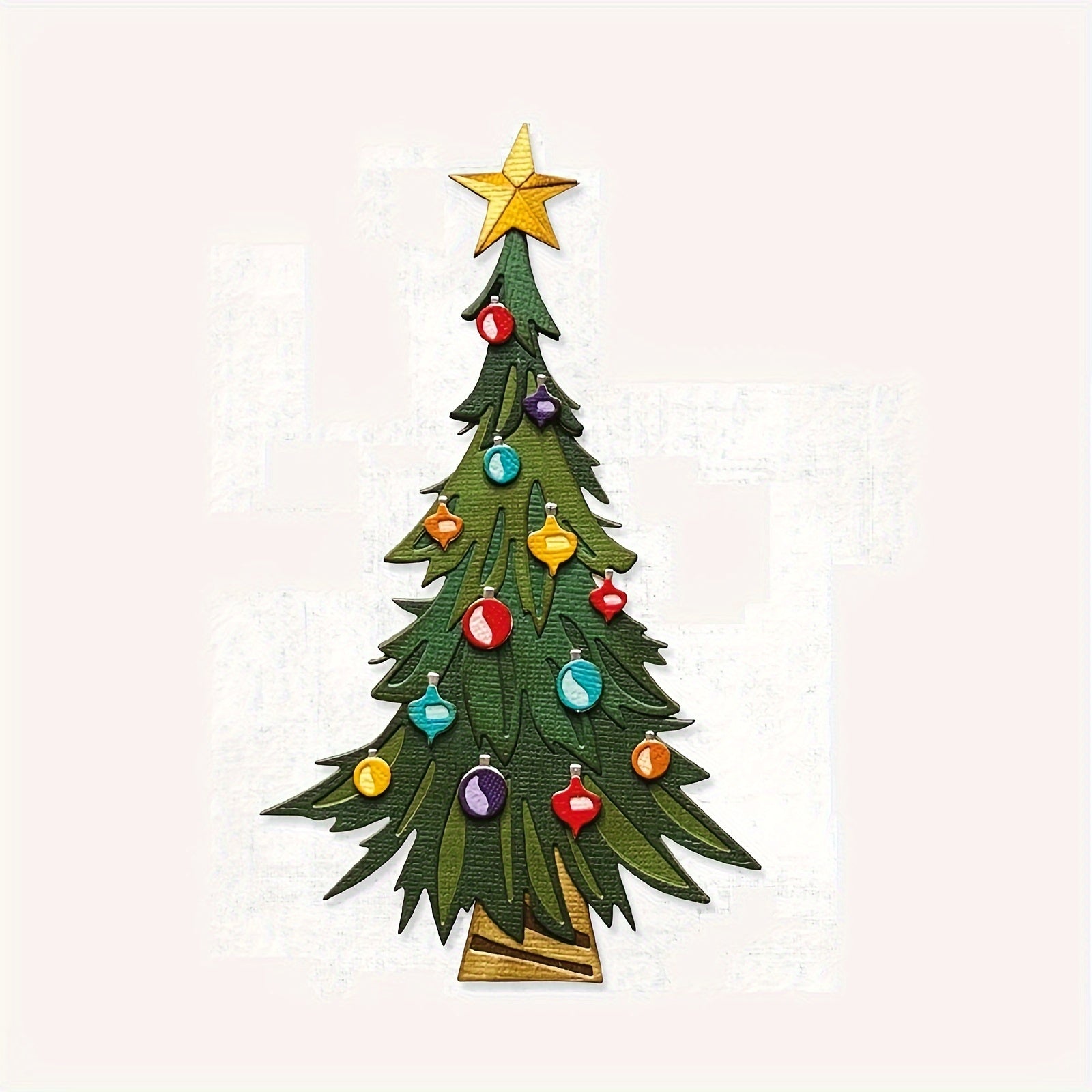 1pc Christmas Tree Metal Cutting Dies Stencil For Scrapbooking Album Cards