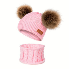 Winter Baby Hat And Scarf Set - Warm Knitted Children's Accessories