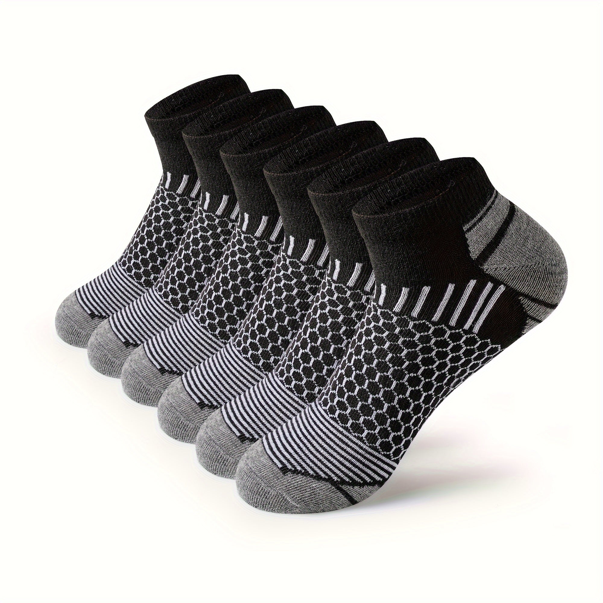 ACEFINE 6pairs Men's Ankle Socks Low Cut Athletic Socks