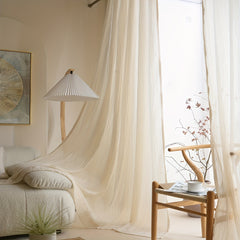 Velvet Sheer Window Curtain for Home Decor
