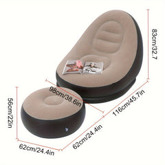 Outdoor Inflatable Lazy Sofa, Lightweight & Thickened