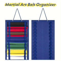Karate Belt Display Organizer Holds Belts Suitable For Learners