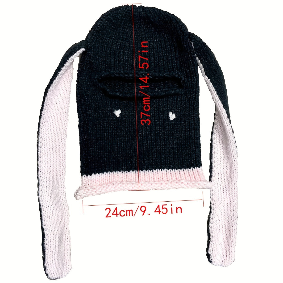 Rabbit Knit Beanie Cartoon Balaclava Windproof Ski Mask