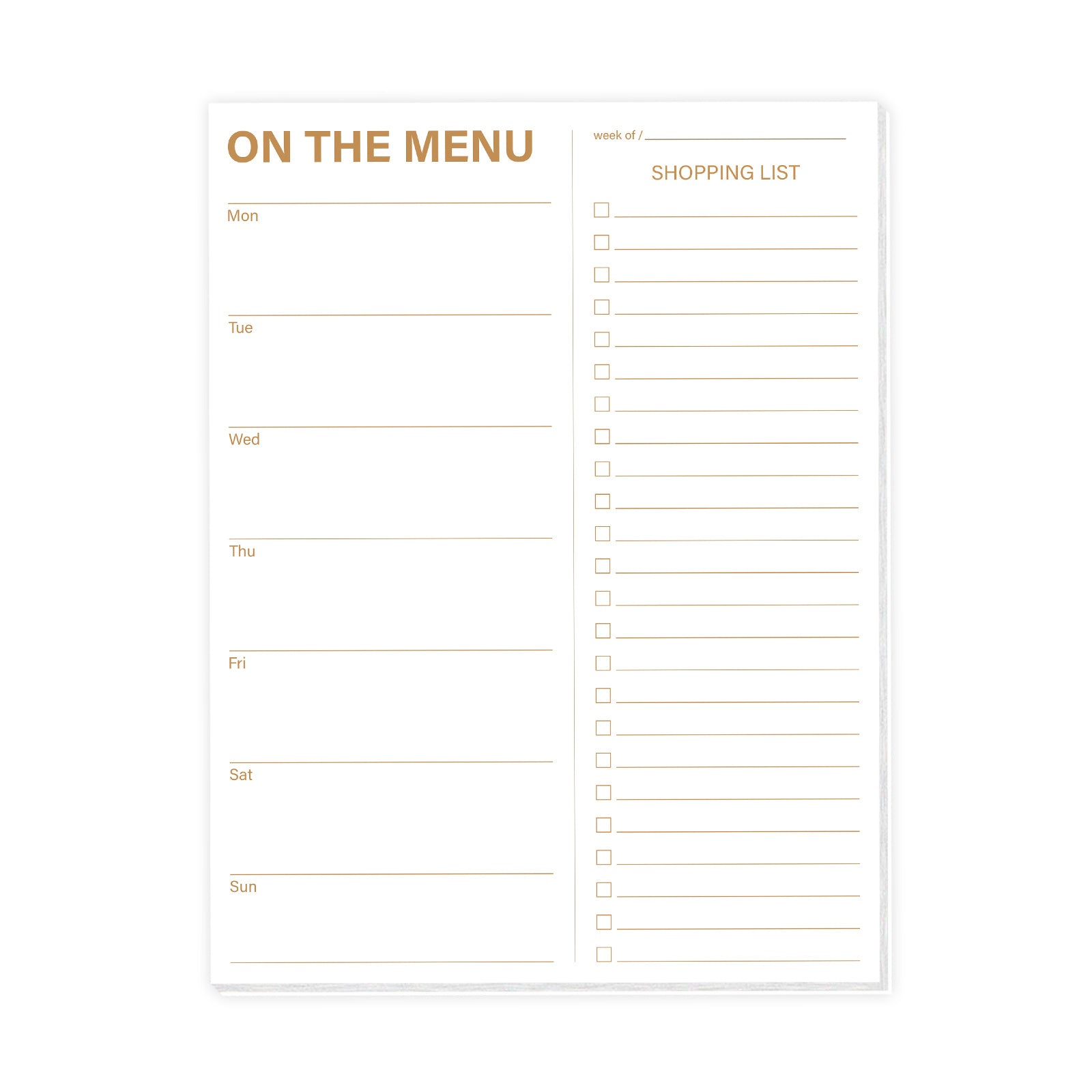 Meal Planner Notepad for Refrigerator - 52 Sheets Magnetic Organizer