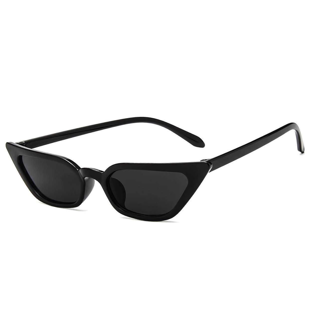 Small Cat Eye Sunglasses Vintage Skinny Frame Y2K Shades