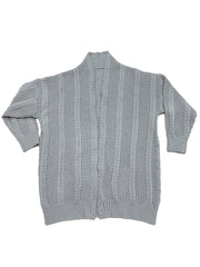 Women's Plus Casual Cable Knit Cardigan