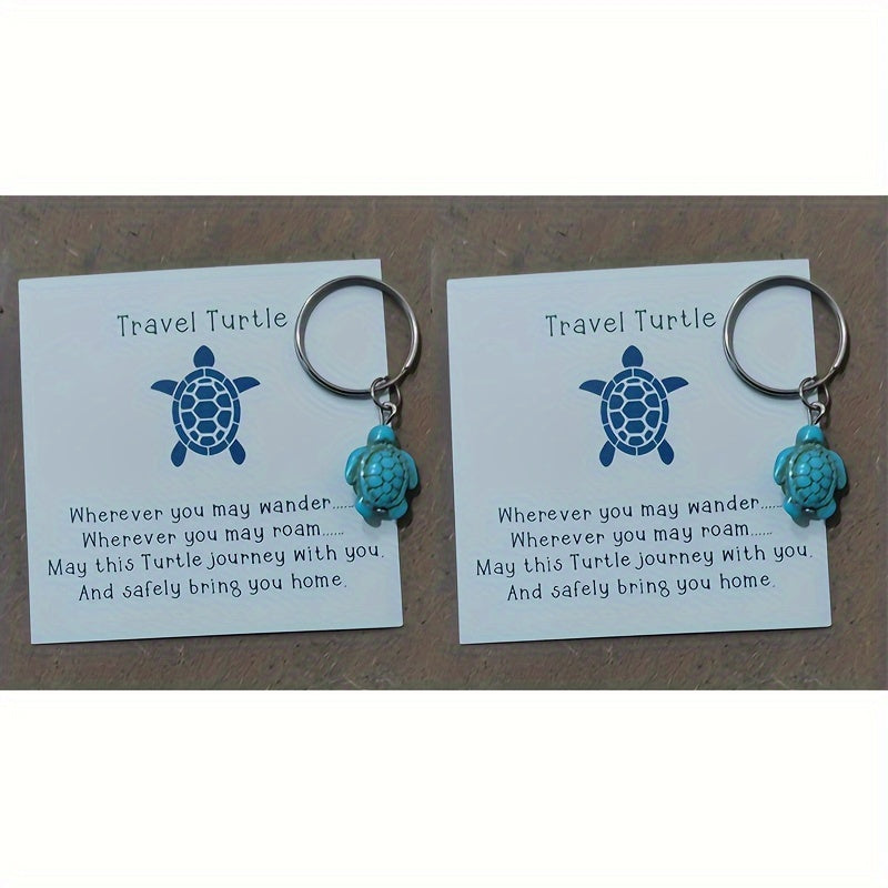 Turtle Pendant Keychain for Car Keys Backpacks Wallets
