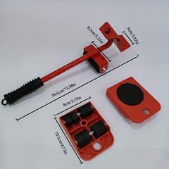 5pcs Furniture Mover Lifter Kit Heavy Furniture Appliance Moving And Lifting Kit
