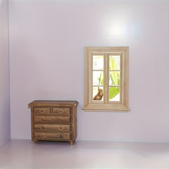1:12 Dollhouse DIY Mini Door & Window Blank Material Gift