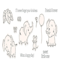 Elephant Metal Cutting Dies And Stamps For Scrapbooking