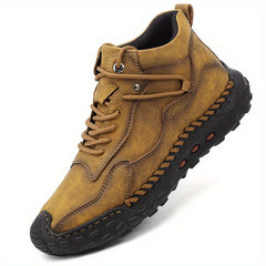 Men's Lace up Boots Casual Stitch Detail Walking Shoes