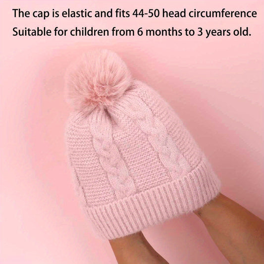 Kids Winter Knitted Hat for 6 Months Old