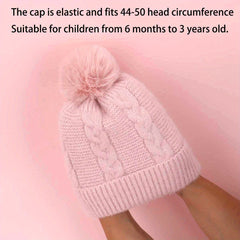 Kids Winter Knitted Hat for 6 Months Old