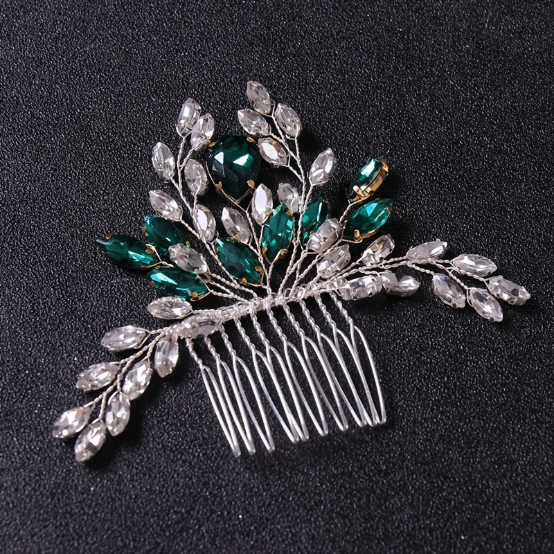 Crystal Rhinestone Wedding Hair Comb Bridal Hair Combs Jewelry Accessories