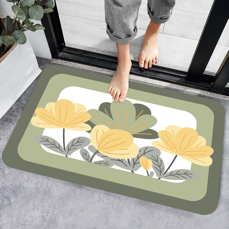 1pc Absorbent Non-slip Floor Mat Quick-drying Entrance Door Mat