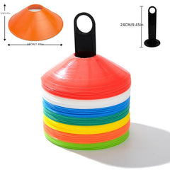 Agility Training Set 6 Hurdles 12 Cones 10 Discs for Football Soccer Sports