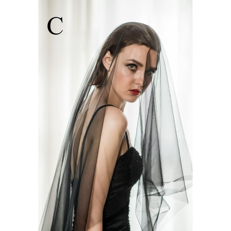 Tulle Veil Bridal Art & Photo Veil for Weddings Holiday Decorations