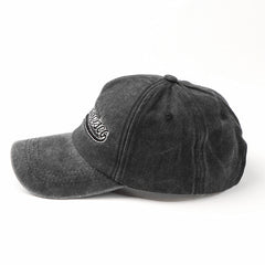 Washed Letter Embroidery Baseball Cap Women's Autumn And Winter All match Peaked