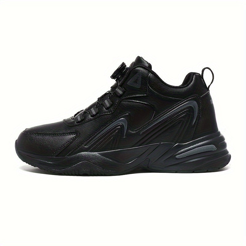 Men's Ankle Boots Rotating Buckle Non Slip Thermal Walking Shoes
