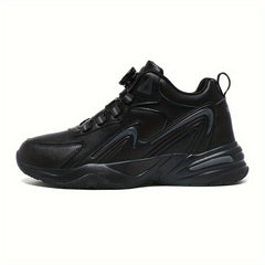 Men's Ankle Boots Rotating Buckle Non Slip Thermal Walking Shoes