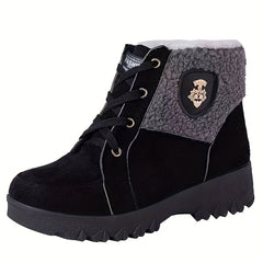 Warm Fleece Lined Ankle Boots for Women