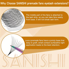 10D 0.07 Premade Spiky Eyelash Cluster Lashes D Curl 10DD