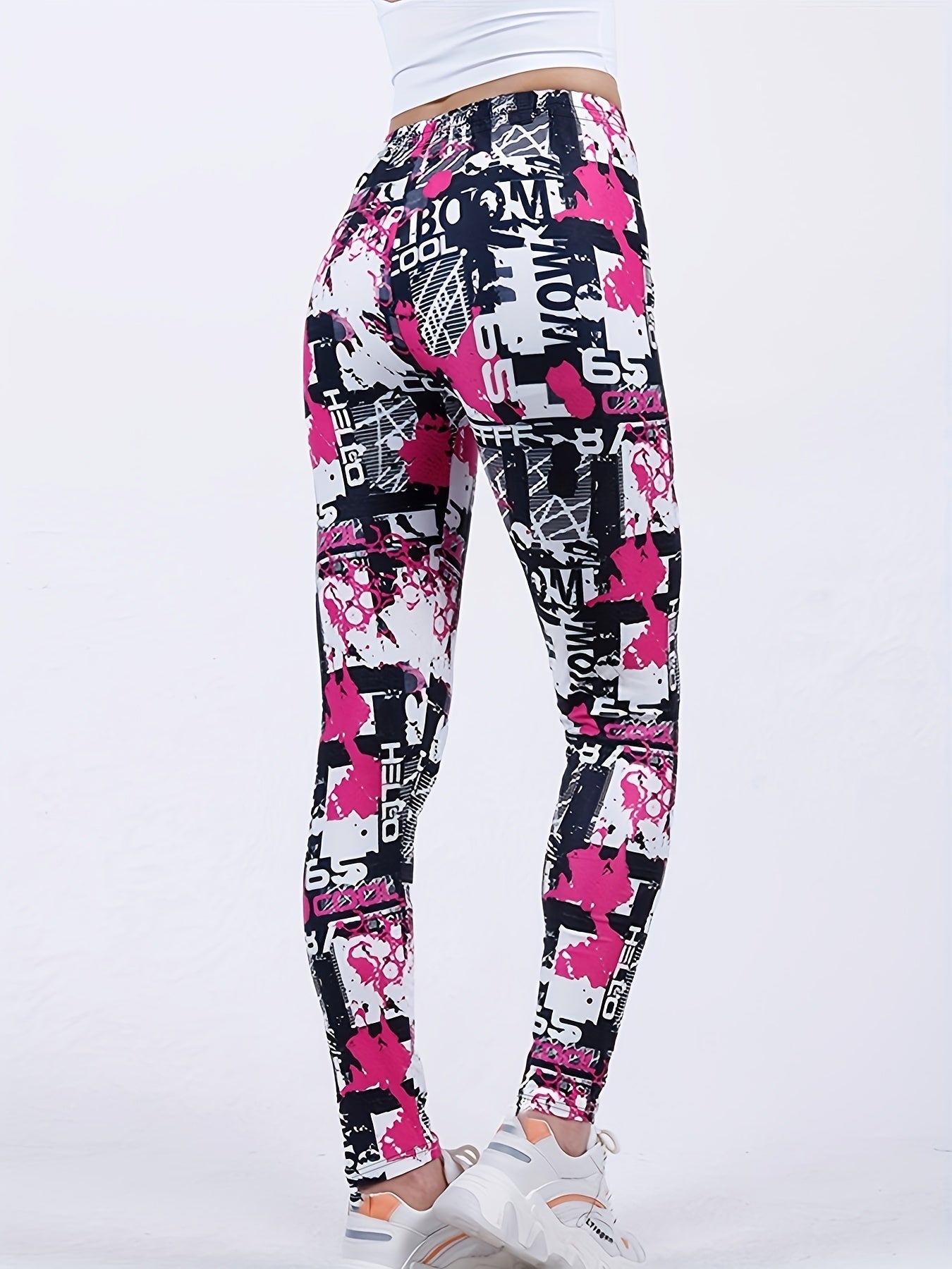 Women's Printed Yoga Pants High Waist Leggings