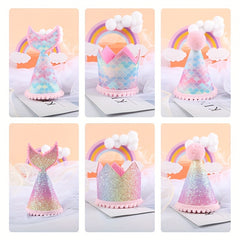 Mermaid Birthday Hats Headwear Party Supplies