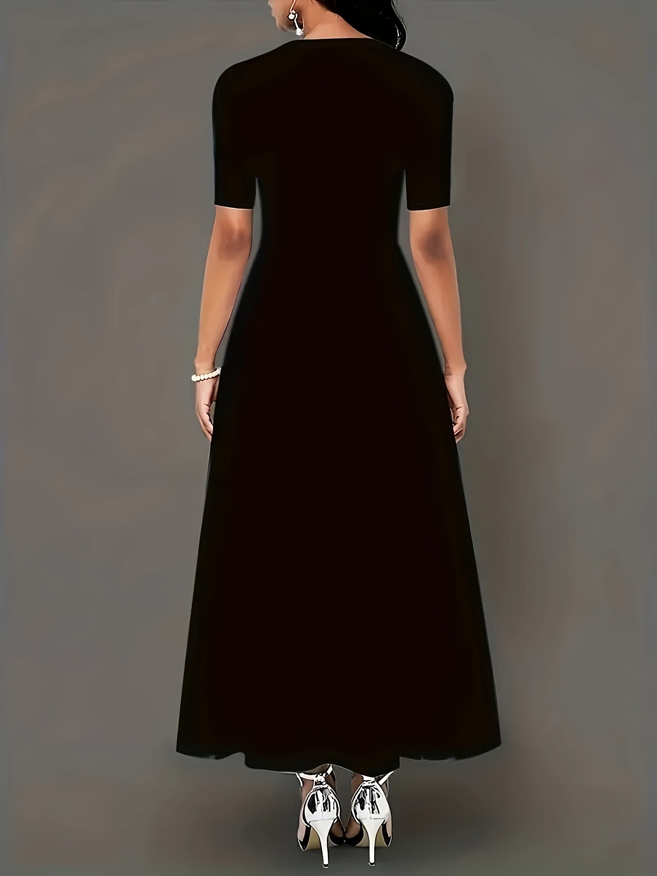 Colorblock Maxi Dress with Pockets