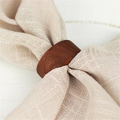 4pcs Wooden Napkin Rings Handcrafted Wood Napkin Rings Perfect For Dining