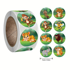 500pcs Zoo Animal Stickers Teacher Aid School Supplies