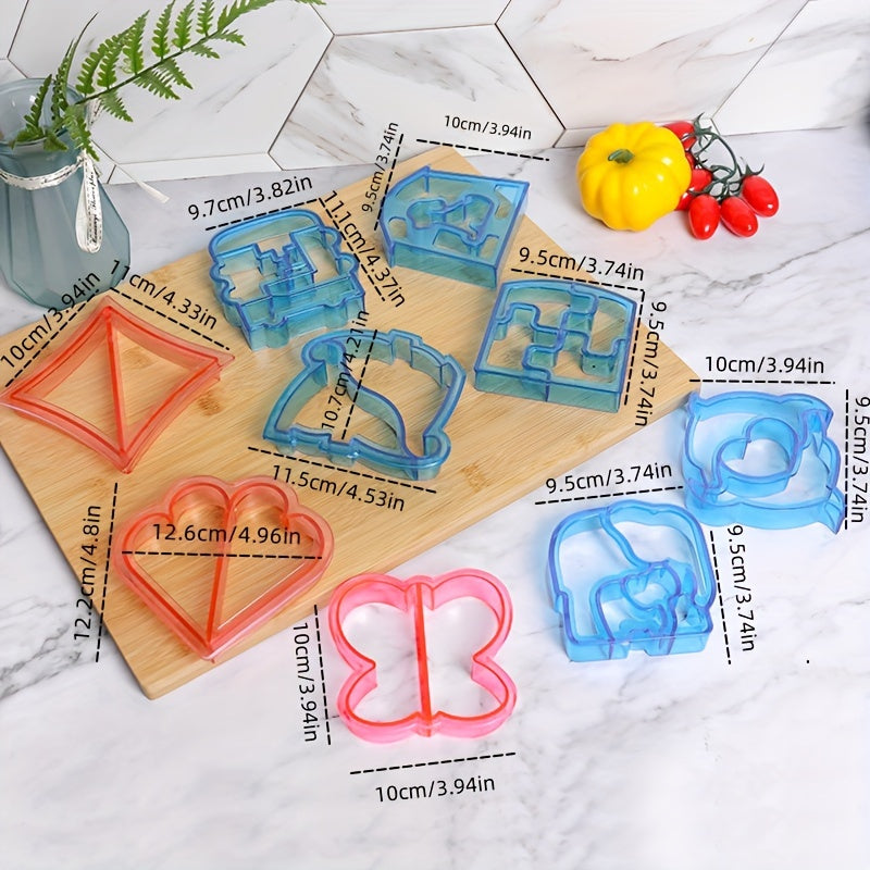 Animal Geometric Sandwich Cutters Set - Biscuit Molds Baking Tools