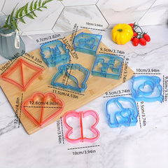 Animal Geometric Sandwich Cutters Set - Biscuit Molds Baking Tools