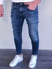 Men's Slim Denim Pants for Spring Summer