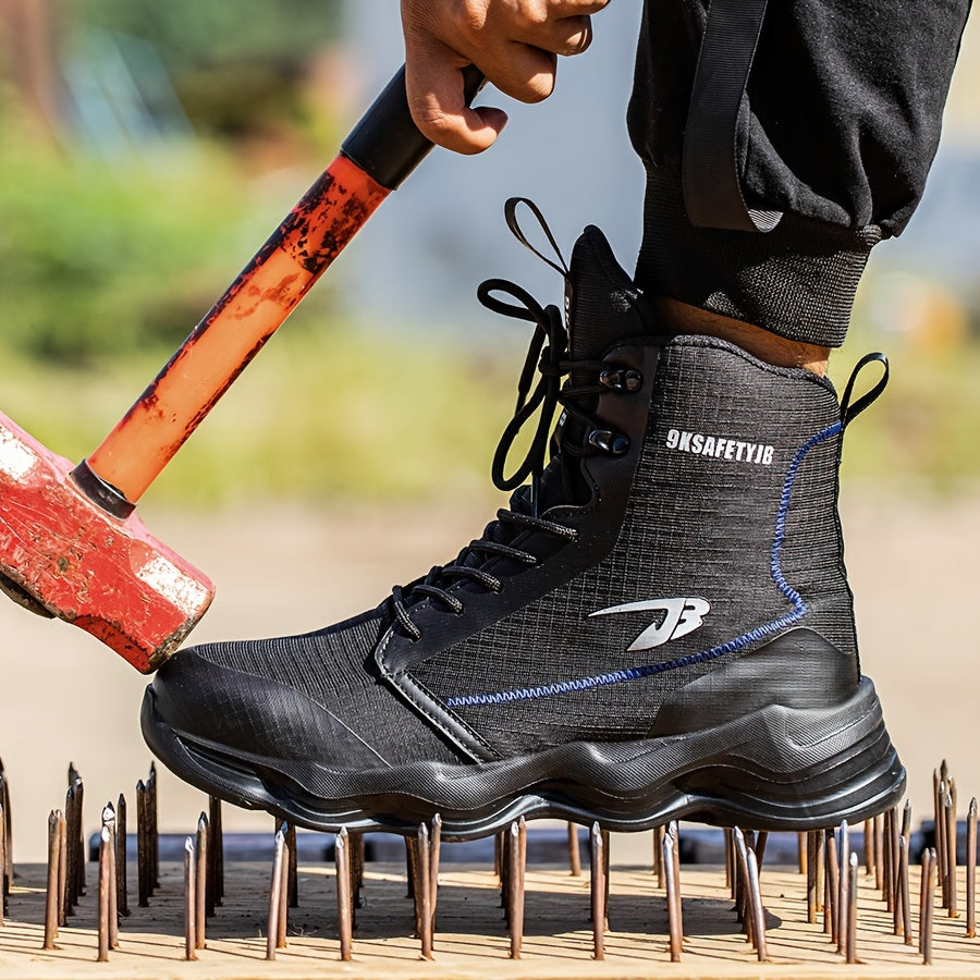 Unisex Work Safety Shoes Steel Toe High Top Sneakers