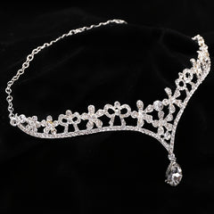 Rhinestone Crown Headband Wedding Bridal Forehead Jewelry Tiara