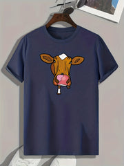 Donkey Print Men's Graphic T-shirt for Summer