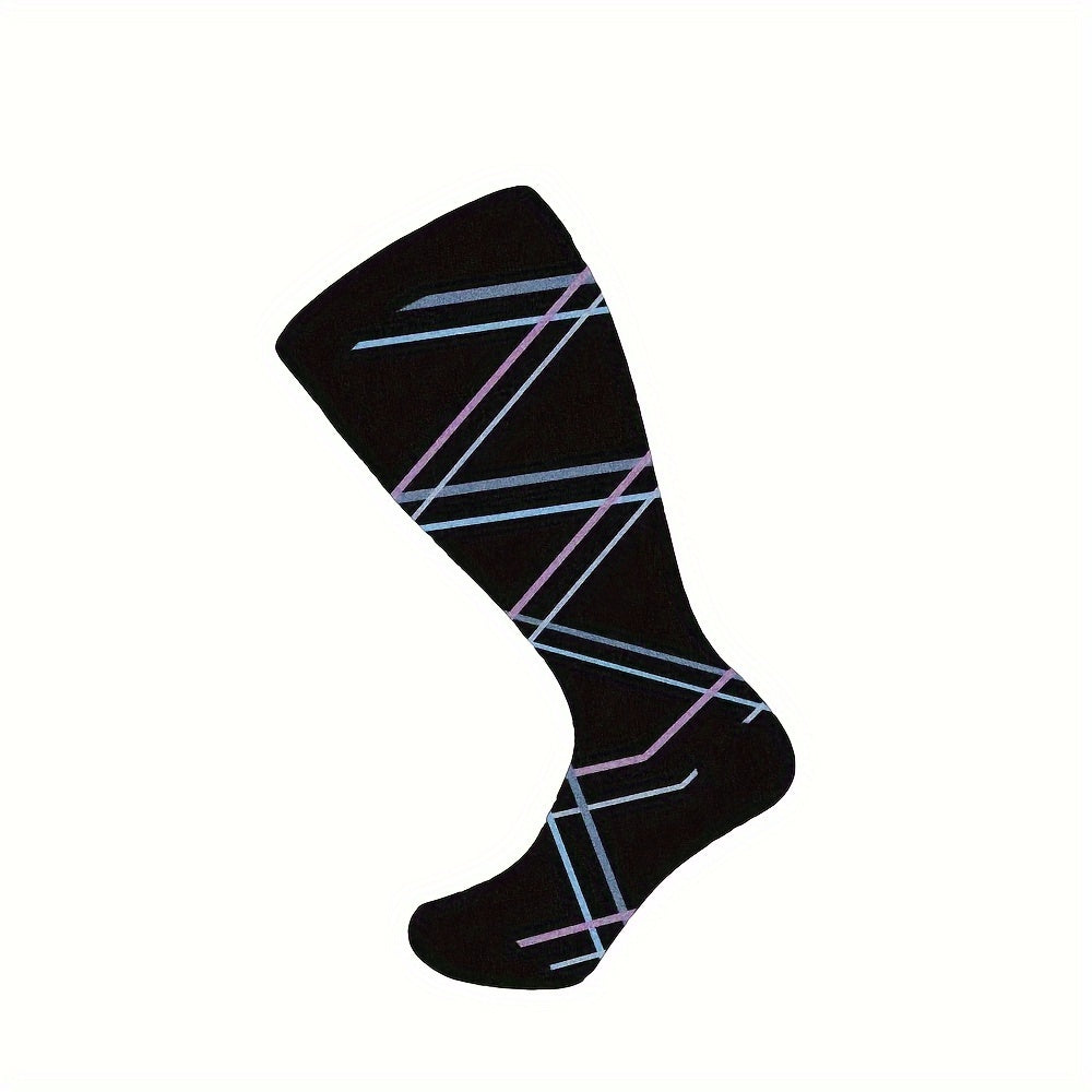 Copper Compression Socks 15-20mmHg Knee High Stockings for Wide Calf Men Women