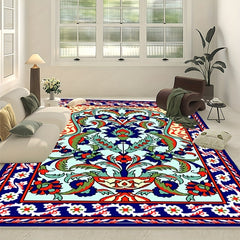 Large Prayer Rug Vintage Floral Non Slip Mat