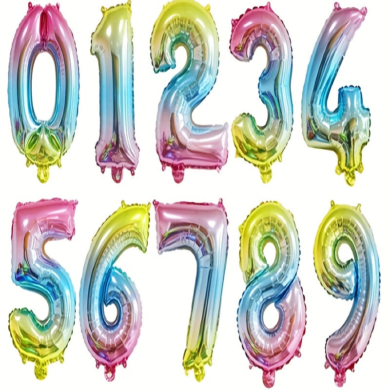 16" Number 0-9 Aluminum Film Balloon Party Decoration