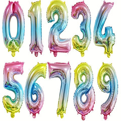 16" Number 0-9 Aluminum Film Balloon Party Decoration
