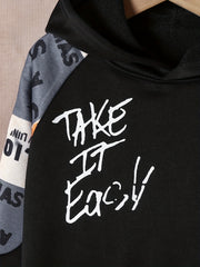 Boys Casual Sweatpants & Hoodie Set for Spring Autumn Winter
