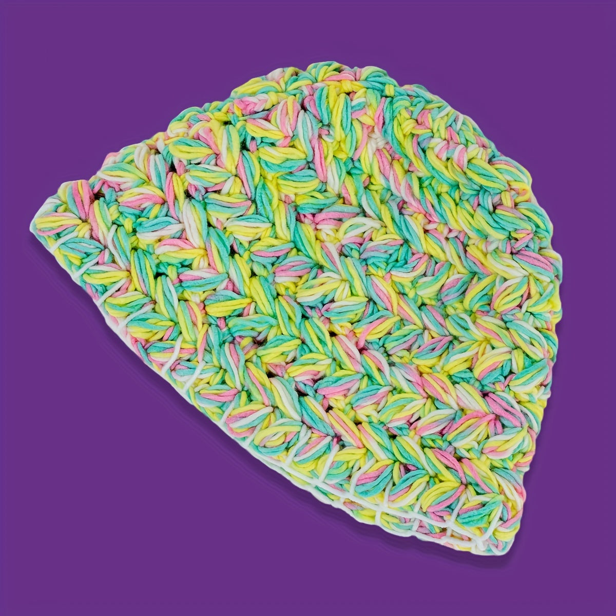 Candy Gradient Knit Hat Casual Beanie Warm Skull Cap Crochet Beanies