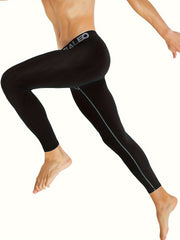 4Pcs Men's Sports Leggings High Stretch Compression Pants