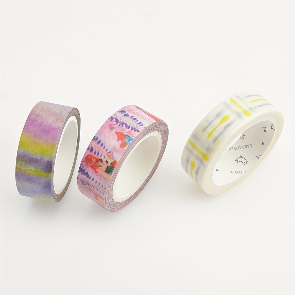 Cartoon Washi Tape Labels for DIY Albums Journals Handbooks